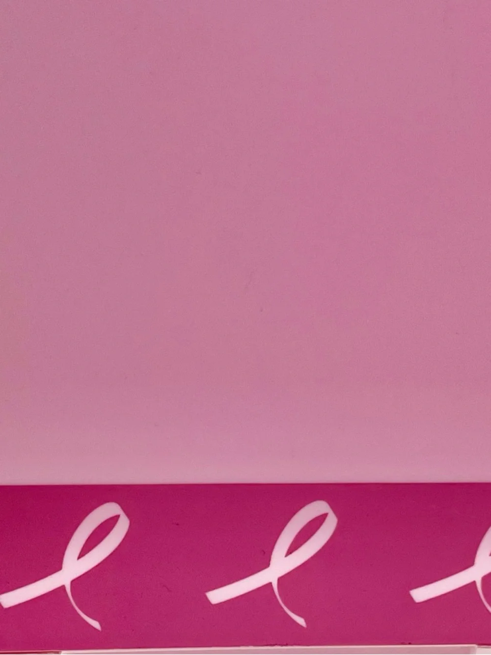 PINK BREAST CANCER AWARENESS CLIPBOARD STORAGE HARD CASE (9 1/2 x 14)